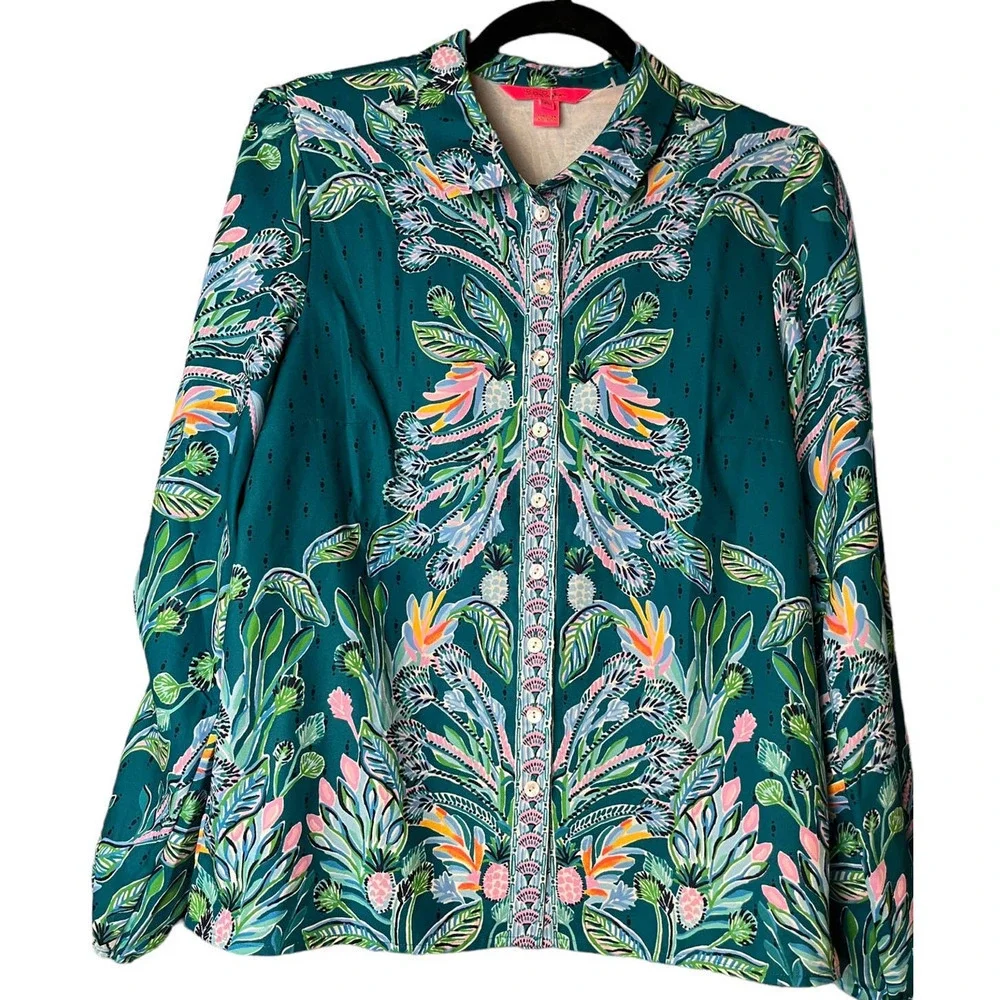Women’s Lilly Pulitzer Tavia Top Long Sleeve  Blouse